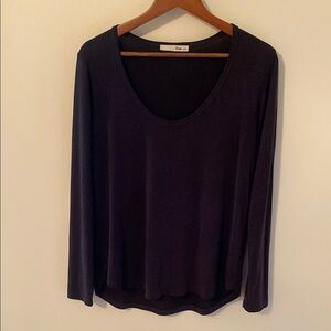 Black Long Sleeve Tee with Classic Fit